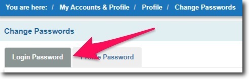 Select Login Password in SBI Online