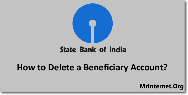 Delete a Beneficiary in SBI Online