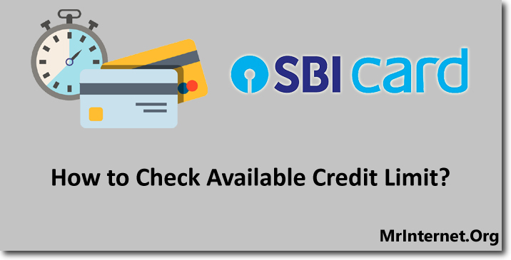 check available limit of SBI Credit Card